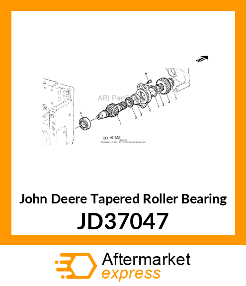 TAPERED ROLLER BEARING JD37047