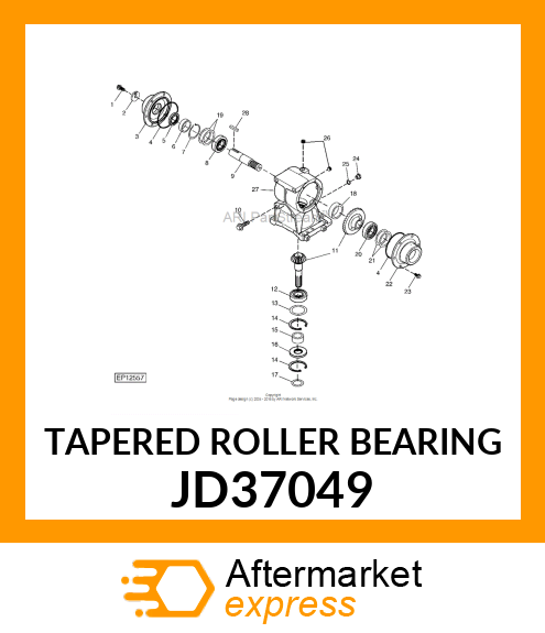 TAPERED ROLLER BEARING JD37049