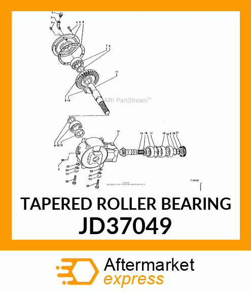 TAPERED ROLLER BEARING JD37049