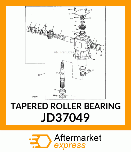 TAPERED ROLLER BEARING JD37049