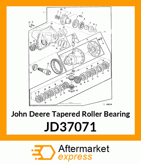 TAPERED ROLLER BEARING JD37071