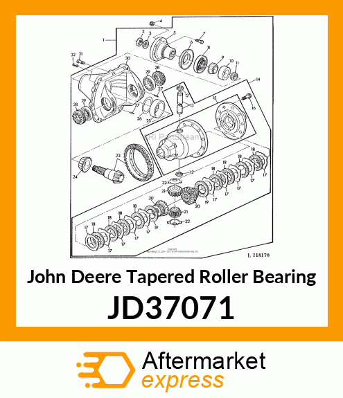 TAPERED ROLLER BEARING JD37071