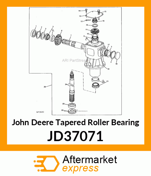 TAPERED ROLLER BEARING JD37071