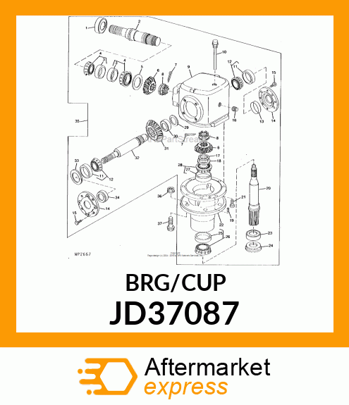 TAPERED ROLLER BEARING JD37087