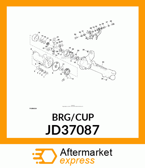 TAPERED ROLLER BEARING JD37087