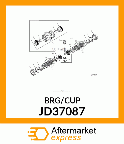 TAPERED ROLLER BEARING JD37087