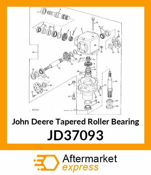 TAPERED ROLLER BEARING JD37093