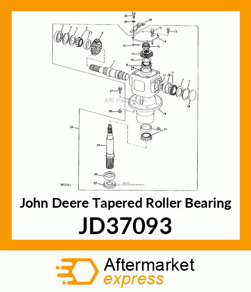 TAPERED ROLLER BEARING JD37093