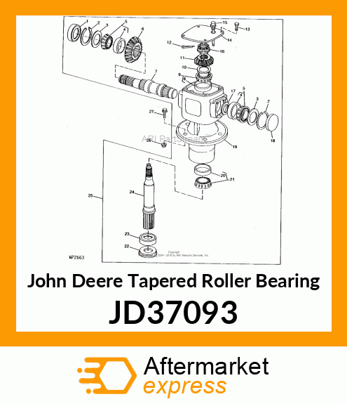 TAPERED ROLLER BEARING JD37093