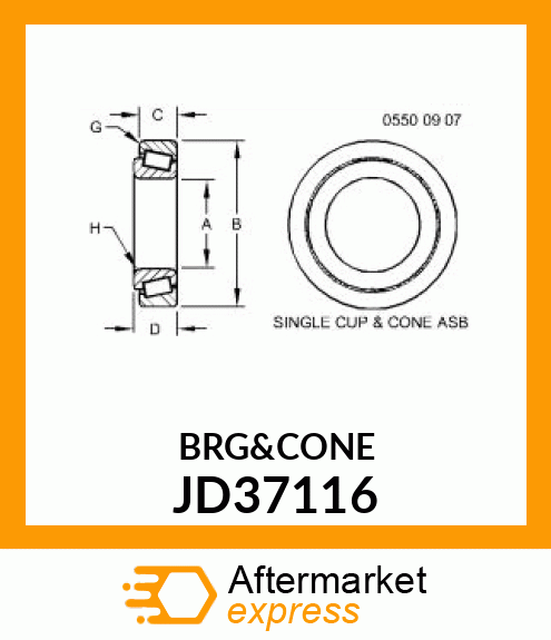 Tapered Roller Bearing JD37116