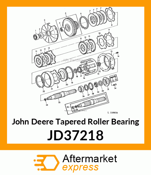 TAPERED ROLLER BEARING JD37218