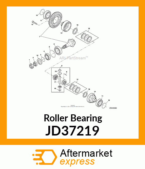 TAPERED ROLLER BEARING, LS JD37219