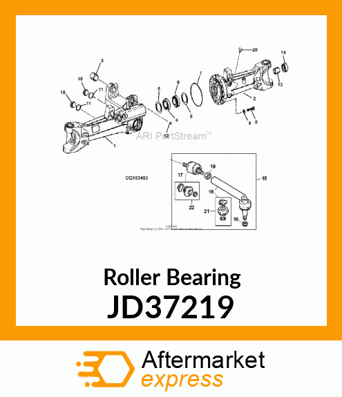 TAPERED ROLLER BEARING, LS JD37219