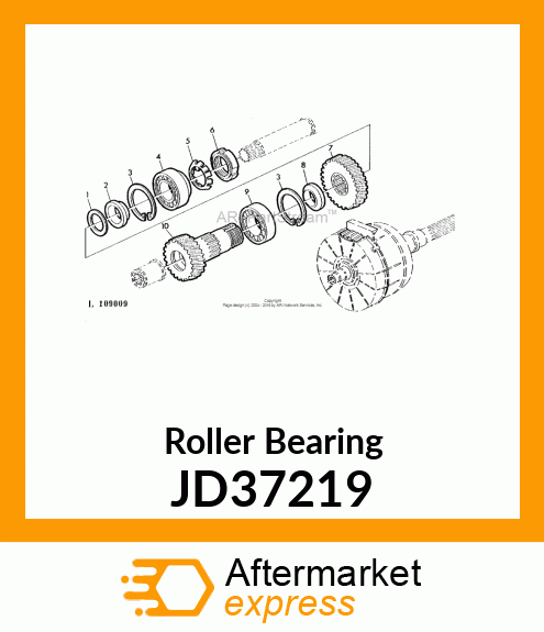 TAPERED ROLLER BEARING, LS JD37219