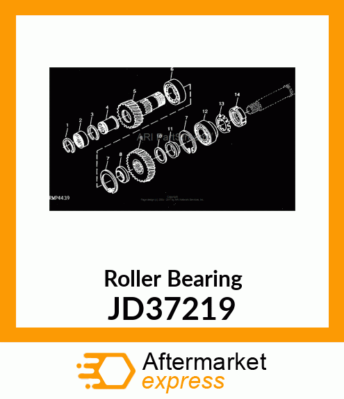 TAPERED ROLLER BEARING, LS JD37219