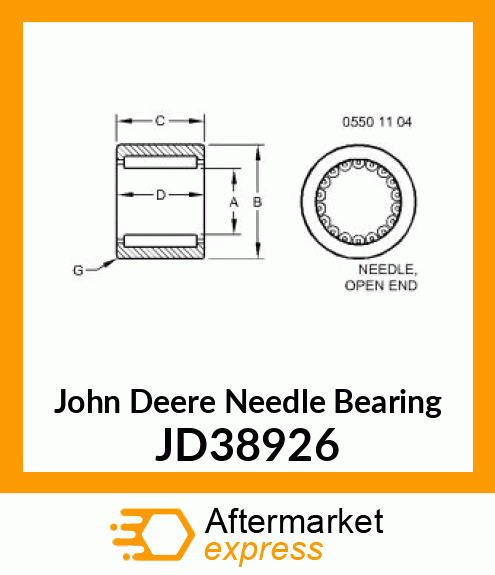 Needle Bearing JD38926