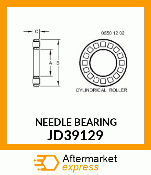 NEEDLE BEARING JD39129