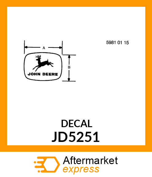 LABEL, LEAPING DEER JD5251