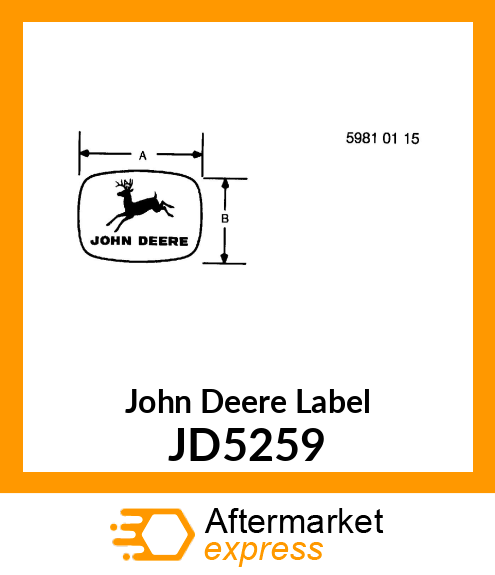 LABEL, LEAPING DEER JD5259