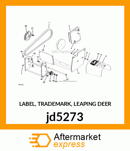 LABEL, TRADEMARK, LEAPING DEER jd5273