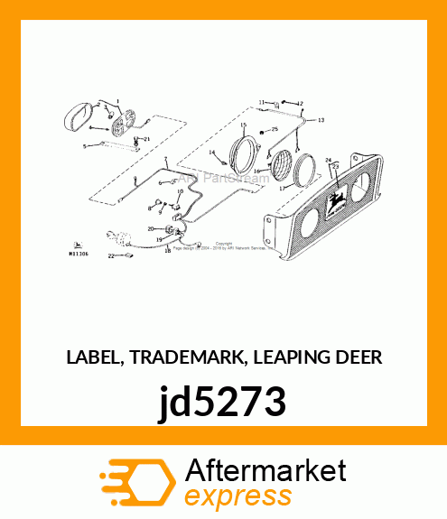 LABEL, TRADEMARK, LEAPING DEER jd5273