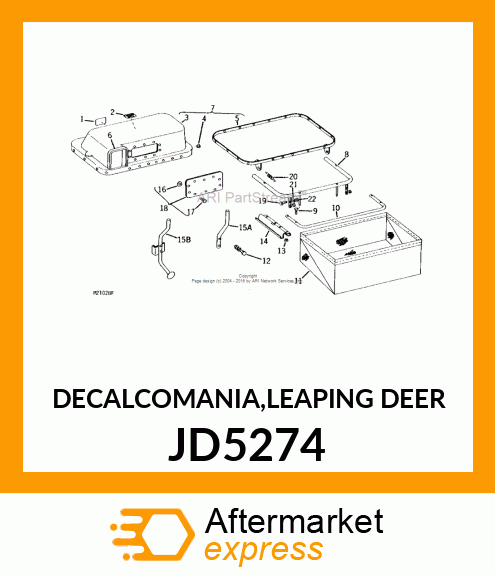 DECALCOMANIA,LEAPING DEER JD5274