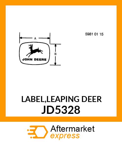 LABEL,LEAPING DEER JD5328