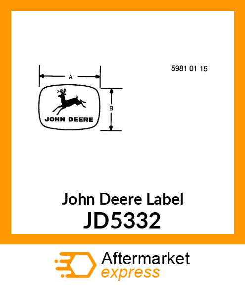 LABEL, LEAPING DEER JD5332