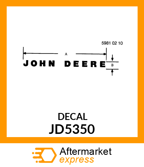 LABEL,JD AGRICULTURAL JD5350