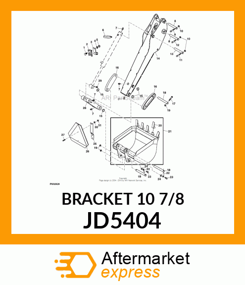 BRACKET, SMV MOUNTING JD5404