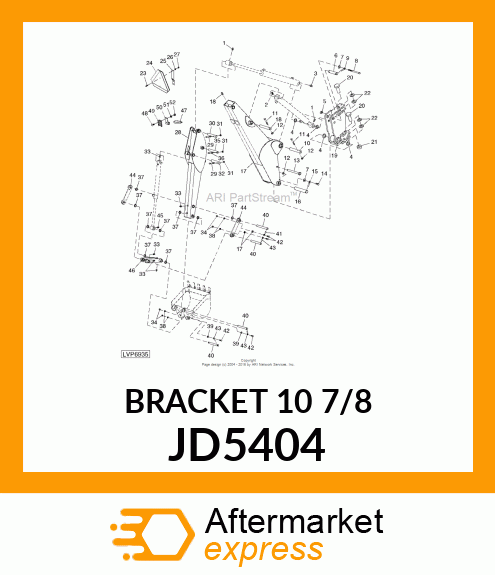 BRACKET, SMV MOUNTING JD5404