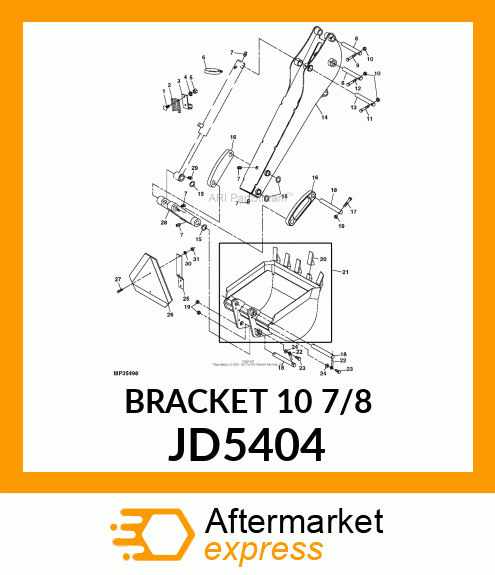 BRACKET, SMV MOUNTING JD5404