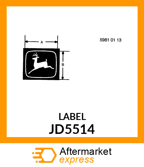 DECALCOMANIA,LEAPING DEER JD5514