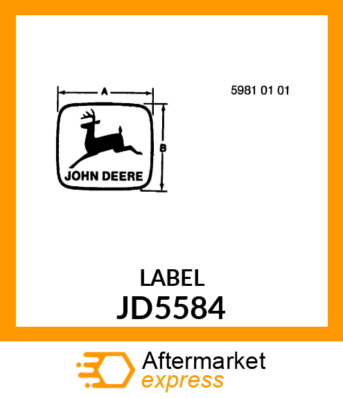 LABEL, TRADEMARK, LEAPING DEER JD5584