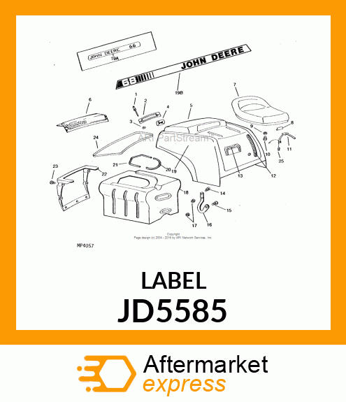 LABEL, TRADEMARK, LEAPING DEER JD5585