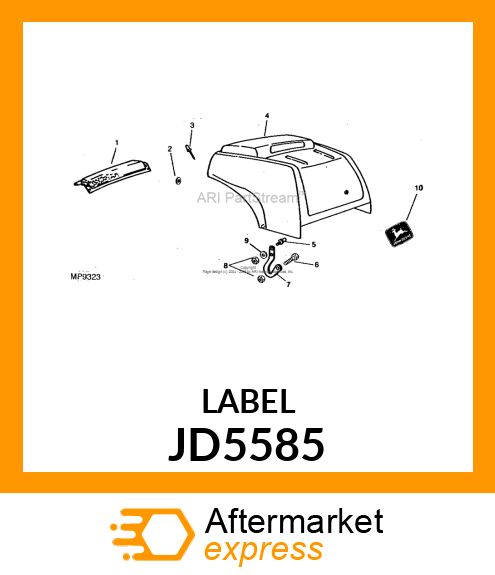 LABEL, TRADEMARK, LEAPING DEER JD5585