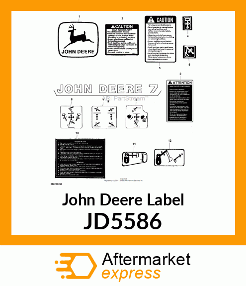 LABEL, TRADEMARK, LEAPING DEER JD5586