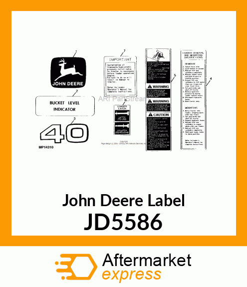 LABEL, TRADEMARK, LEAPING DEER JD5586