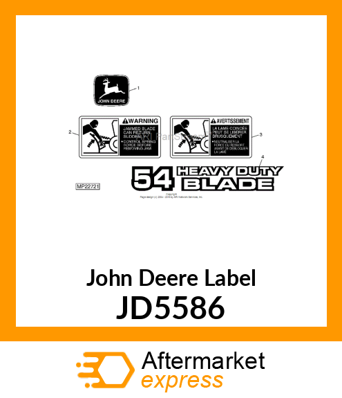 LABEL, TRADEMARK, LEAPING DEER JD5586