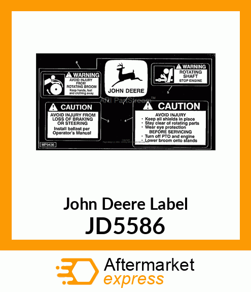 LABEL, TRADEMARK, LEAPING DEER JD5586