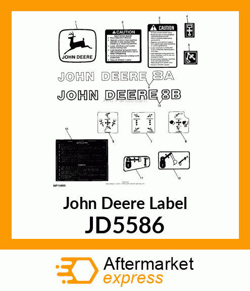 LABEL, TRADEMARK, LEAPING DEER JD5586