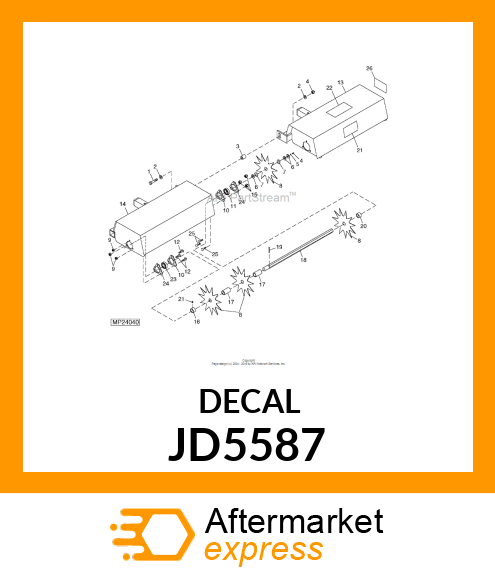 LABEL, TRADEMARK, LEAPING DEER JD5587