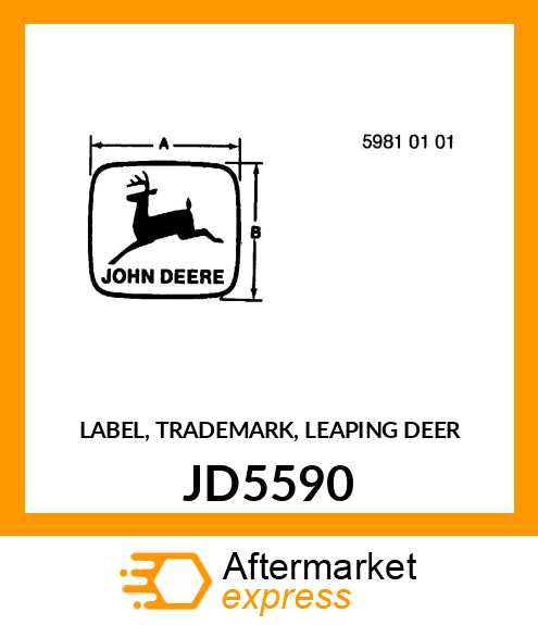 LABEL, TRADEMARK, LEAPING DEER JD5590