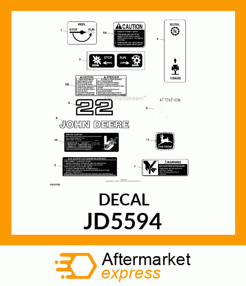 LABEL, TRADEMARK, LEAPING DEER JD5594