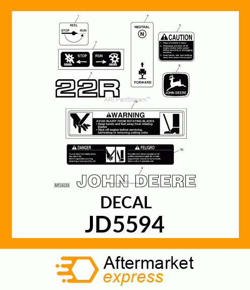 LABEL, TRADEMARK, LEAPING DEER JD5594