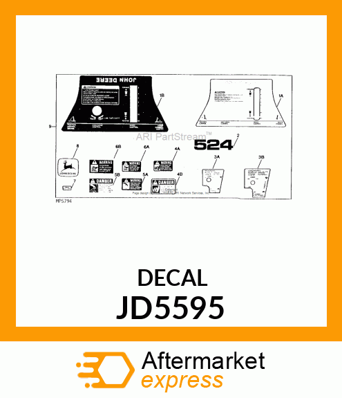 LABEL, TRADEMARK, LEAPING DEER JD5595