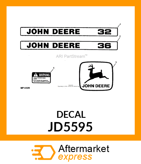 LABEL, TRADEMARK, LEAPING DEER JD5595