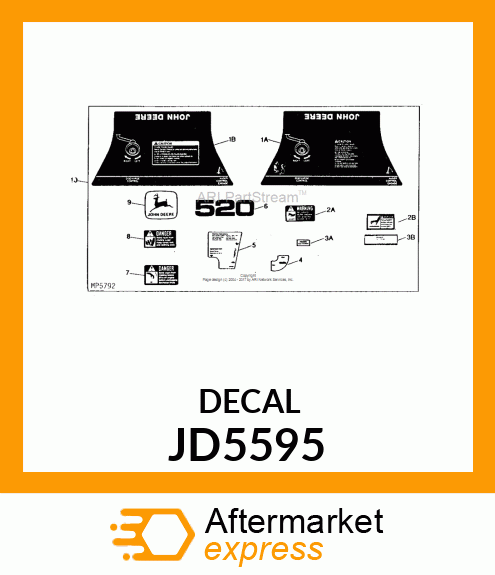 LABEL, TRADEMARK, LEAPING DEER JD5595