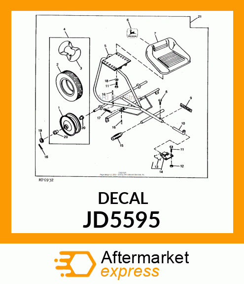 LABEL, TRADEMARK, LEAPING DEER JD5595