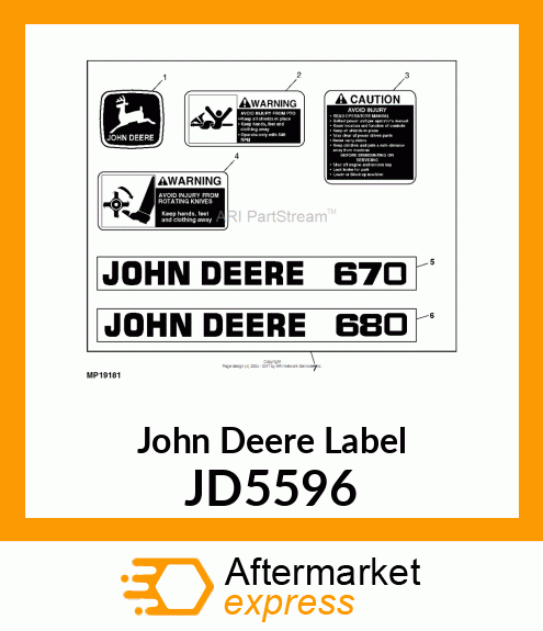 LABEL, TRADEMARK, LEAPING DEER JD5596